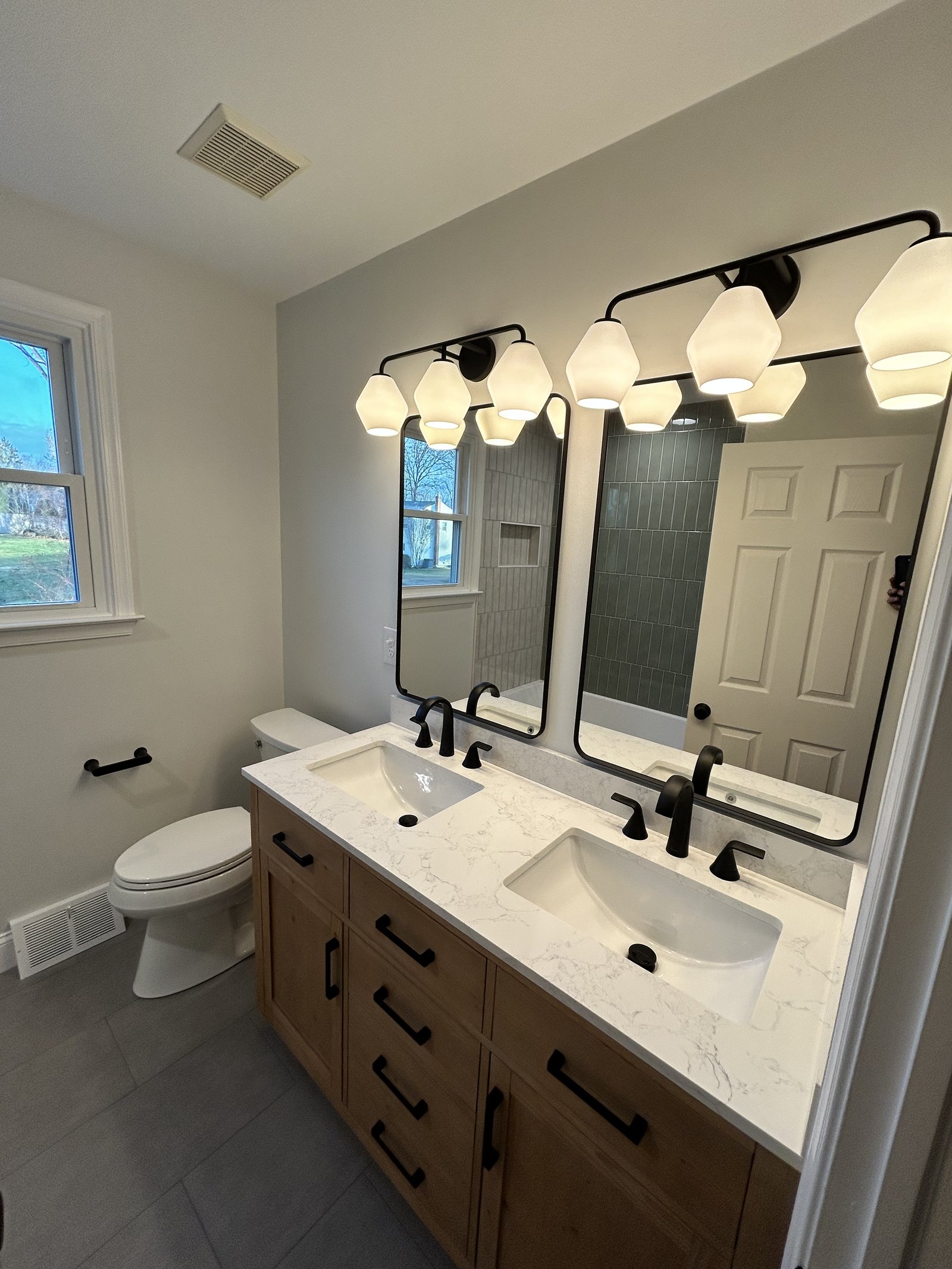 Bathroom renovation tile work in West Chester PA