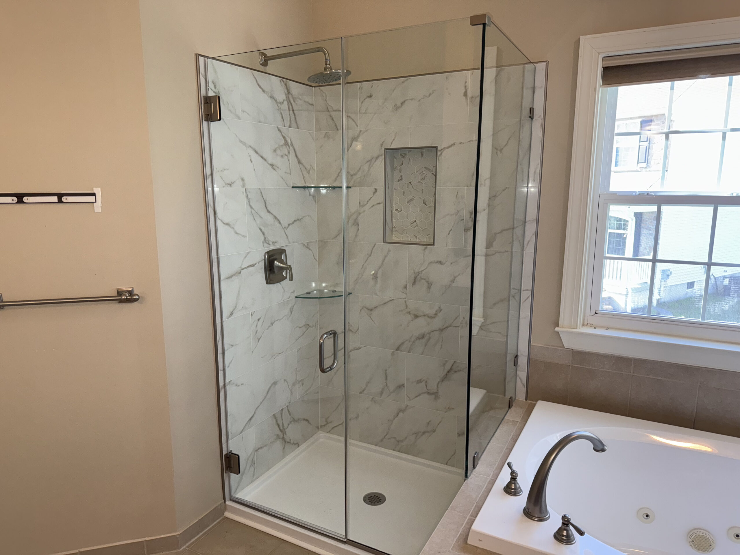 Custom shower installation